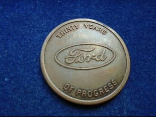 Ford 1933 30 Years Of Progress So Called Dollar Token.  Rare 4