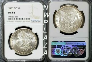1883 Cc Ngc Ms 64 Morgan Silver Dollar 4010