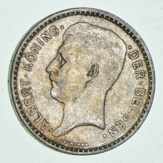 Silver - World Coin - 1934 Belgium 20 Francs - World Silver Coin - 11.  4g 696