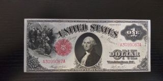 $1 1917 United States Note - Legal Tender - Sawhorse ( (almost Uncirculated))