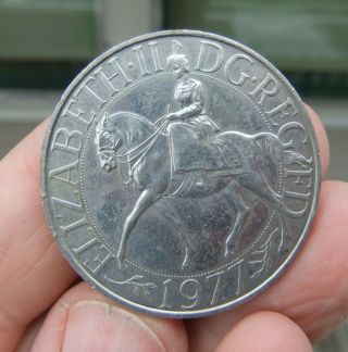 25 Pence Elizabeth Ii 1977 Silver Jubilee Commemorative Coin Great Britain