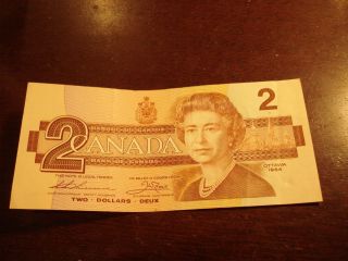 1986 - Canadian Two Dollar Bill - $2 Canada Note - Egj6501444