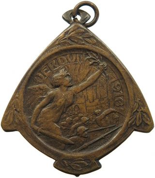 France Medal Ww1 Verdun 1916 35mm 7g S7 001