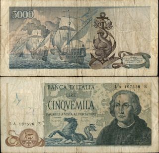 Italy 5000 Lire 1971 (385)