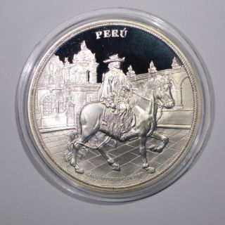 Peru - Iv Serie Ibero - American - Encuentro De Dos Mundos 2000 Silver