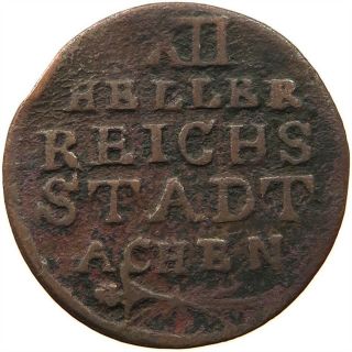 German States 12 Heller 1792 Aachen Rs 267