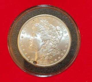 1883 Cc Bu Unc,  Frosty Bright White Gem Morgan Silver Dollar Q5