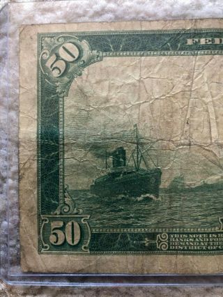 1914 $50 FIFTY DOLLAR FEDERAL RESERVE NOTE NOTE PAPER MONEY 3