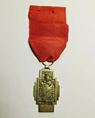 Antique And Rare Sport Shooting Medal Award From Sport Lisboa E Benfica - 1937