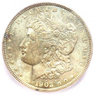 1903 Morgan Silver Dollar $1 - Icg Ms66 - Rare In Ms66 Grade - $468 Value