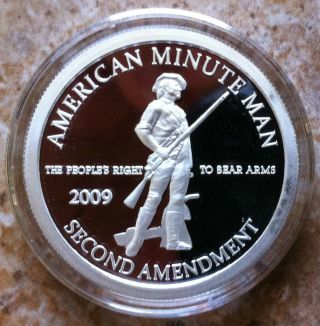 2 X 1oz.  999 Fine Proof Silver Coins " 2nd Amendment " Bill Of Rights Trust Round