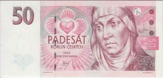 Czech Republic Banknote P17 50 Korun 1997,  Unc