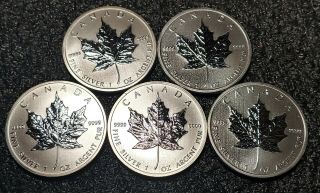 2011 Canada Maple Leaf Silver 1 Oz.  99 X5