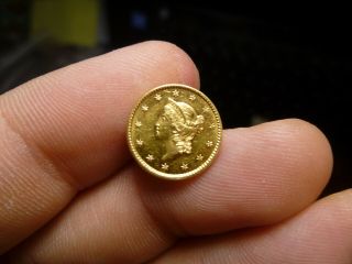 1852 Liberty Head $1 Gold Dollar Coin