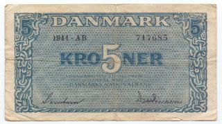 Denmark 5 Kroner 1944,  P - 35