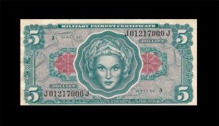 1965 Mpc United States $5 Series 641 ( (gem Unc))