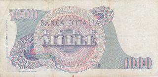 1000 LIRE VERY FINE BANKNOTE FROM ITALY 1962 PICK - 96 2