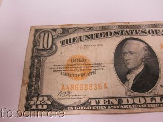 US 1928 $20 TWENTY DOLLAR BILL GOLD CERTIFICATE A48668836A 2