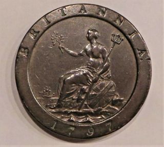 Great Britain Cartwheel 2 Pence 1797 Coin