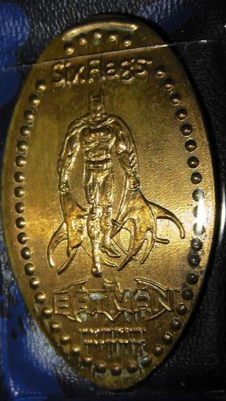 Penny Press Coin Six Flags Batman California Rare