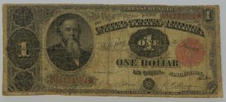 1891 $1 Treasury Note Stanton Fr 351 Tillman / Morgan 177