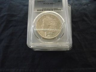 1 - 1883 Cc Morgan Silver Dollar Ms 62