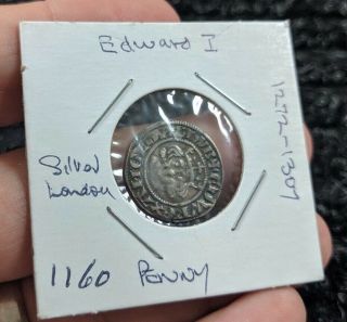 1272 - 1307 England Edward I Silver Penny - 1160