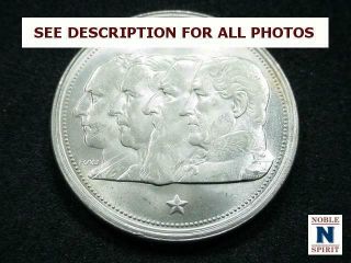 Noblespirit (ct) World Coins 1954 Belgium 100 Francs K138.  1 Gem Bu
