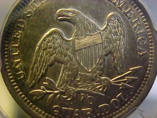 1857 O Seated Liberty Quarter Pcgs Xf 45 Rare Key Date Coin