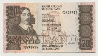 South Africa 20 Rand Nd 1982 - 85 Pick 121.  C Unc Uncirculated Banknote