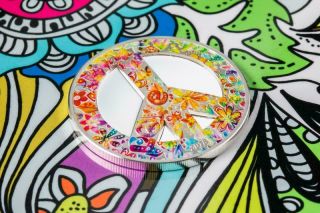 Palau 2018 $5 Summer Of Love 1 Oz Proof Silver Coin