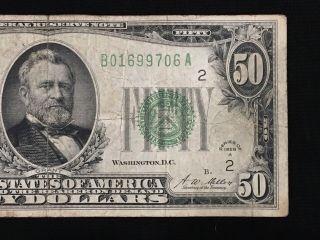 1928 A $50 Federal Reserve Note York