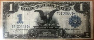 1899 $1 Black Eagle Us Silver Certificate Speelman/white
