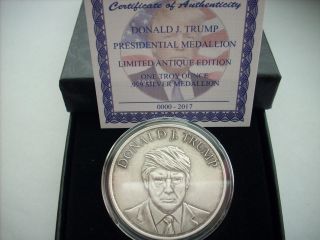 2 - DONALD TRUMP 1 OZ.  999 SILVER COINS INAUGURATION AND PRESIDENTIAL SEAL COINS 6