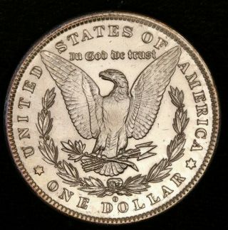 1884 - O $1 Morgan - Light Gold Toning PQ, 2