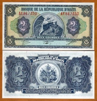 Haiti,  2 Gourdes,  L.  1979,  Pick 245a,  Unc