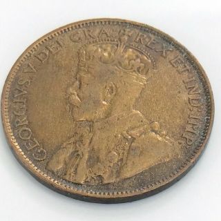 1914 Canada One 1 Cent Copper Large Penny Canadian George V Circulated Coin J875 5