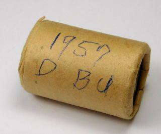 Unknown - D Franklin Half Dollar - Brilliant Uncirculated Bank Roll - Tail Ends 2