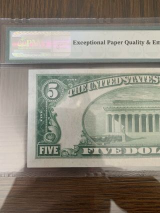 1934 5 Dollar Silver Certificate PMG Choice About Uncirculated 58 EPQ 5