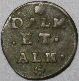 1684 1691 Dalmatia Albania 1 Soldo Republic of Venice Italy Coin (19071001R) 2