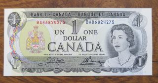 Canada 1973 One $1 Dollar Bill Uncirculated Unc Canadian Banknote Bab6824275