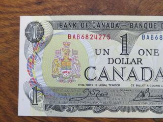 Canada 1973 One $1 Dollar Bill Uncirculated UNC Canadian Banknote BAB6824275 2