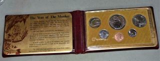 Singapore 1980 Uncirculated Set - Year Of The Monkey