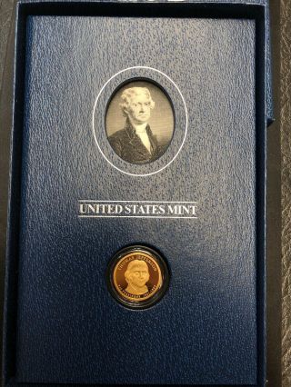2007 Thomas Jefferson Us Presidential $1 Coin Historical Sig.  Set