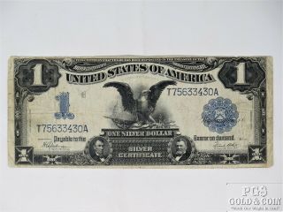 1899 $1.  00 One Dollar Silver Certificate Us Large Note Black Eagle Fr - 233 16023
