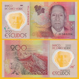 Cape Verde 200 Escudos P - 71 2014 Unc Polymer Banknote