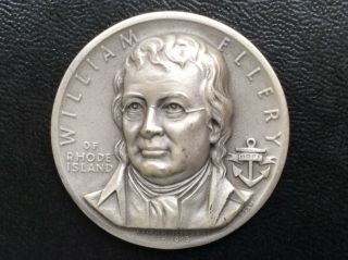 Medallic Art Co.  William Ellery Silver Art Medal Declaration Signers A1536