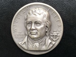 Medallic Art Co.  William Ellery Silver Art Medal Declaration Signers A1536 2