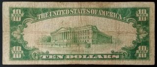 1929 $10 National Currency from The Mellon National Bank of Pittsburgh,  PA 4