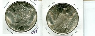 1922 P Peace Silver Dollar Choice Bu 3897m